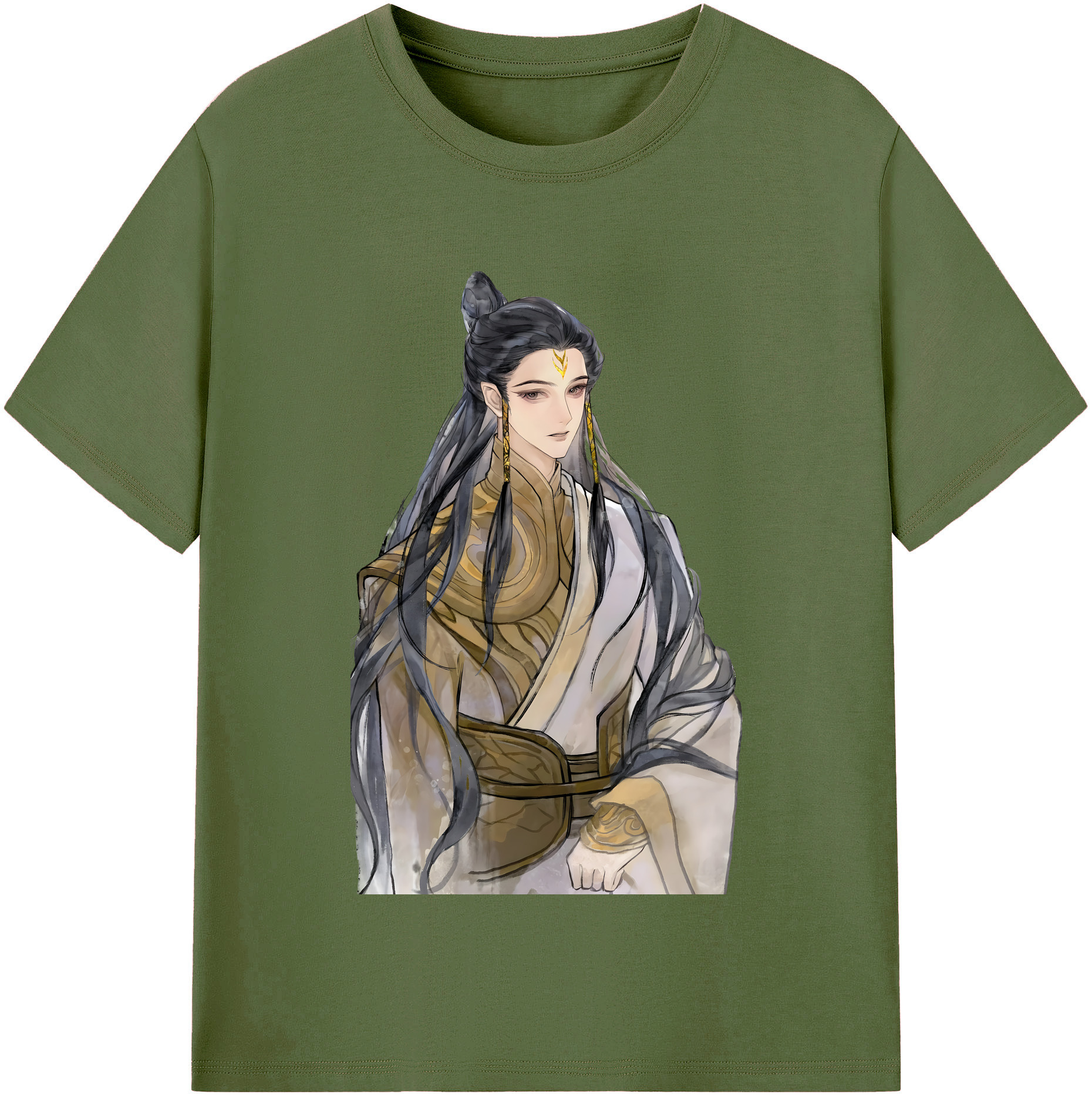（画像用） Ne Zha 2 ナタ 魔童の大暴れ 綿100％半袖Tシャツ（フロントプリント）